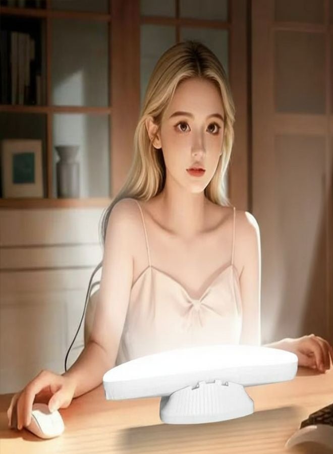 زيسكوير مصباح سيلفي مكتبي بتقنية LED لتسجيل البودكاست والفيديو - إضاءة مكتبية قابلة لتعديل السطوع للمكياج، واليوتيوب، والبث المباشر، وإنشاء المحتوى - Image 3